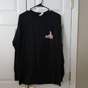 Girlie Girls Broom Hair Don't Care long sleeve Hallow tshirt Sz XL NWOT